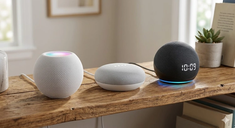 Apple HomeKit vs Google Home vs Alexa platform comparison on smart speakers