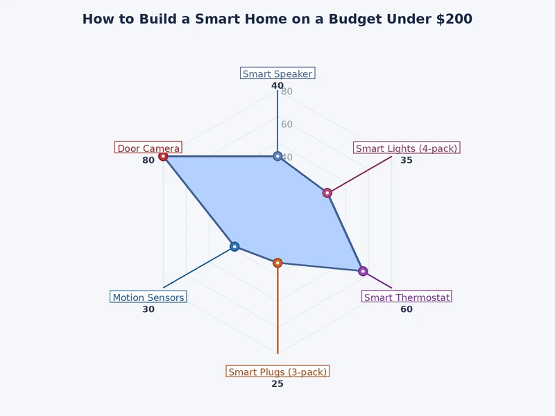 Bar chart comparing costs of smart home starter kits across platforms