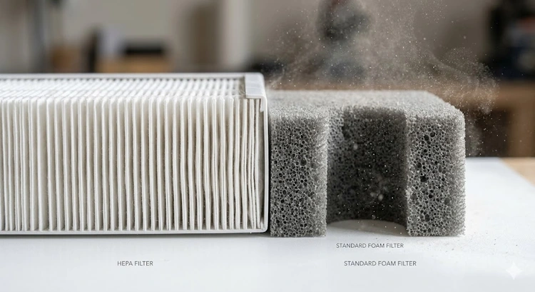 HEPA Filter vs Standard Vacuum Filtration: What the Difference Actually Means for Your Air
