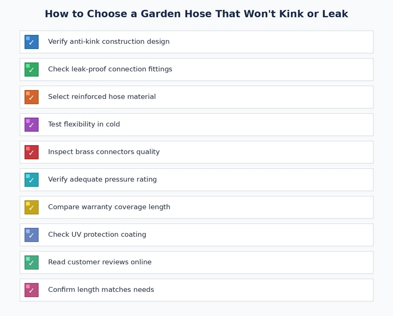 Garden hose maintenance checklist for long-term care