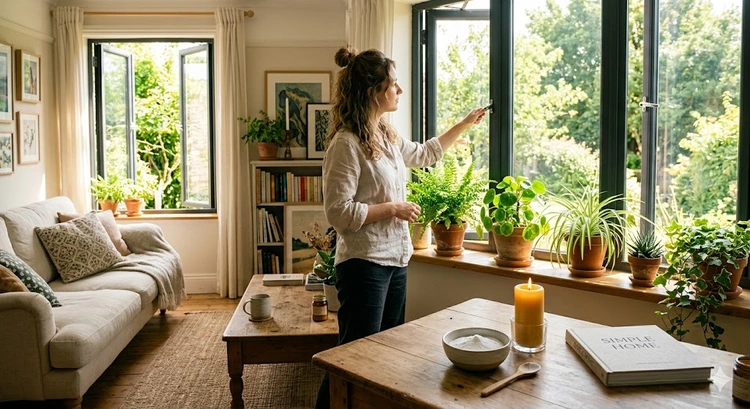 How to improve indoor air quality naturally using ventilation, humidity control, and source elimination