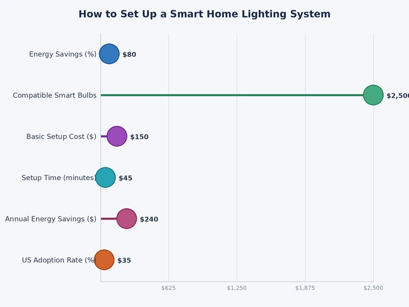 Chart comparing smart lighting protocols by compatibility, range, and hub requirements