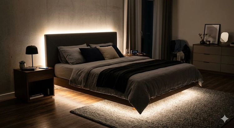 How to Use LED Strip Lights to Transform a Bedroom