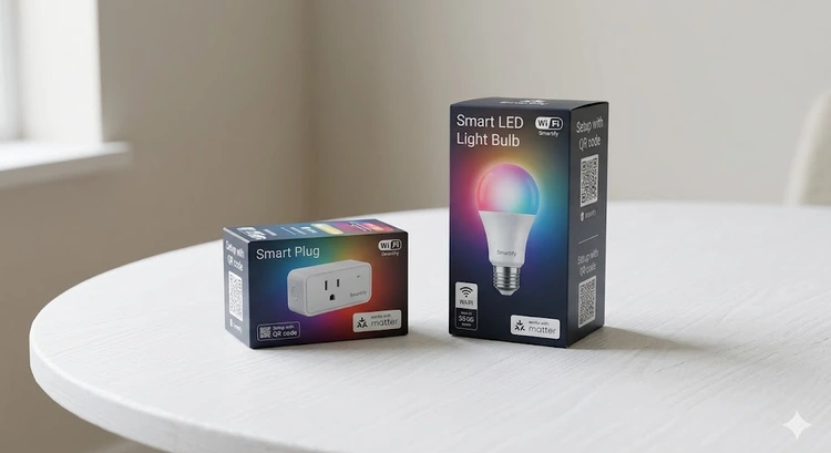 Matter smart home standard explained with compatible devices on a network diagram