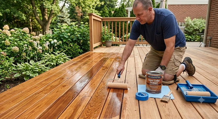 How to Seal a Wood Deck to Protect It From Rain and Sun