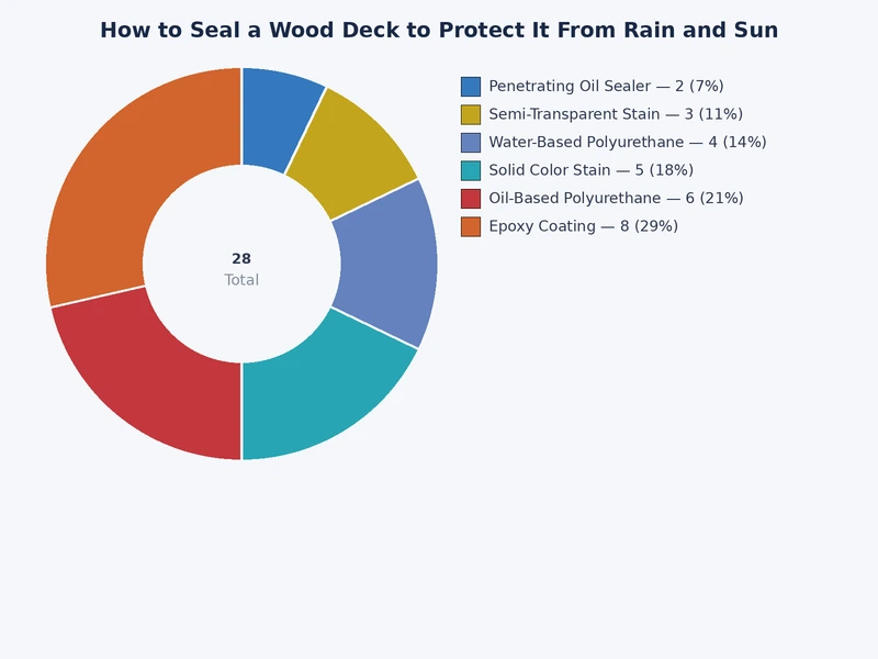 comparison chart of deck sealant types by durability UV protection and recoat frequency