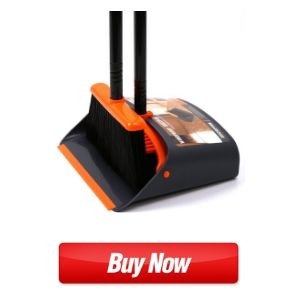 Dust Pan And Broom Combo With Long Handle